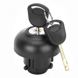AUTOXBERT Locking Fuel Tank Filler Cap Petrol Filler Cover with Keys for Ford Transit Mk7 2006-2018 Van,1715043,9C119K163AA