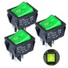 DMWD 3Pcs ON/Off Large Current Rocker Toggle Switch 30A 250VAC/