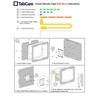 TABcare Anti-Theft Acrylic VESA Enclosure Compatible for Galaxy TAB A