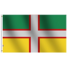 Canada Regional Saguenay Flag 3x5Ft Standard size-New, 100D Polyester for Moderate-Outdoor&Indoor, 36x60inch Canadian Saguenay–Lac-Saint-Jean Banner House Decoration Yard Gift