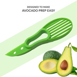 Gadgetime USA Avocado Slicer (Pack of 2) - 3 In 1 Tool - Cutter, Peeler, Pitter & Scooper - Multifunctional Knife - Splitter - Easy to Use - Kitchen Gadgets