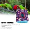 Warm Bird Hammock Plush Soft Foldable Round Bird Hanging Nest