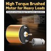 ZOHAN 12V Motor for Deer Feeder - 1/4" Shaft Feeder