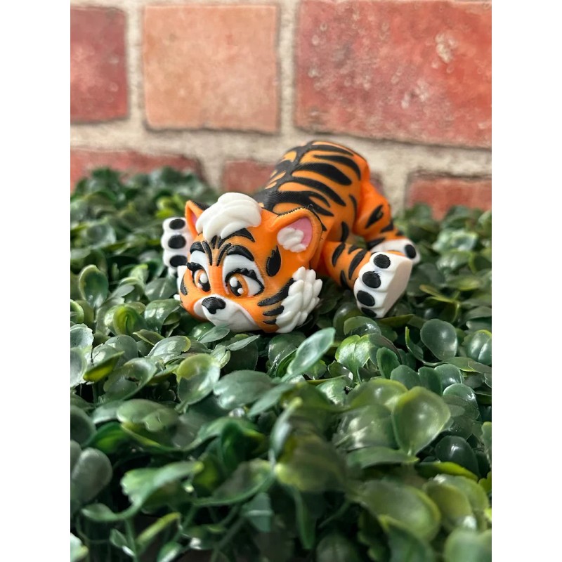 3D Printed Articulating Baby Tiger (Printverse)