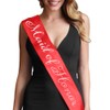 Red Maid of Honor Sash Bachelorette Party - Crystal Flirty
