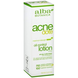 Alba Botanica Acne Dote Oil Control Lotion, 2 oz (Pack of 12)