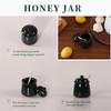 LEETOYI Ceramic Honey Jar with Lid and Dipper,Honey pot for