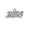 Endea Graduation Tassel Date Charm Silver Year (Silver, 2026)