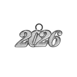 Endea Graduation Tassel Date Charm Silver Year (Silver, 2026)