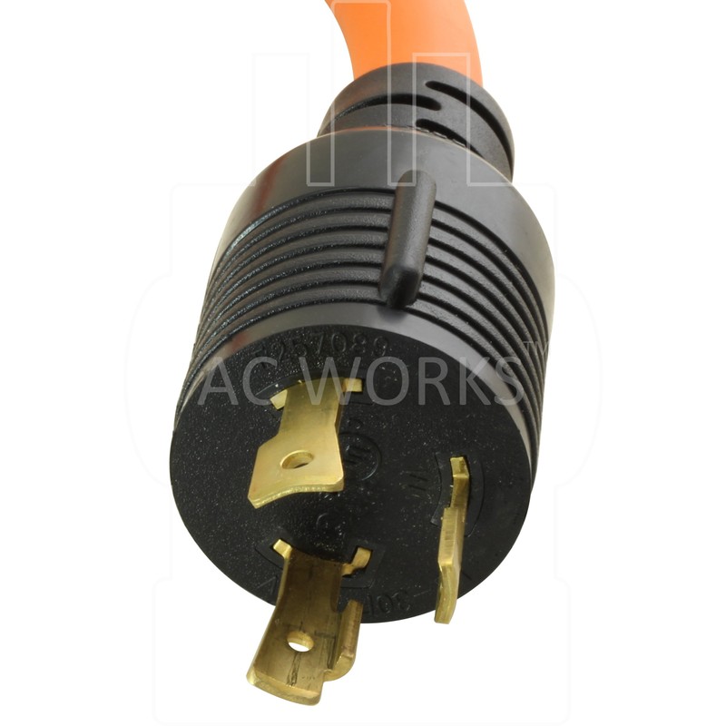 AC WORKS Generator to Transfer Switch L14-30 Inlet Box Adapter