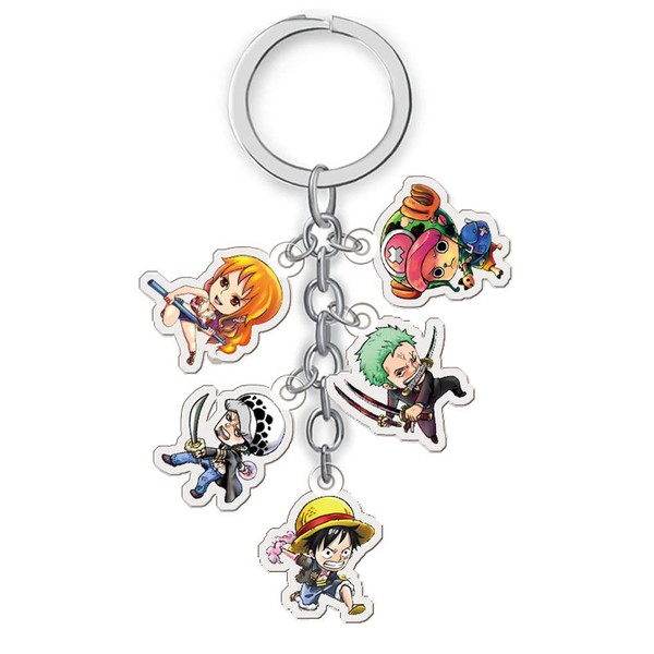 One Piece Keychain, Anime Figure Roronoa Zoro Luffy Keychains Anime