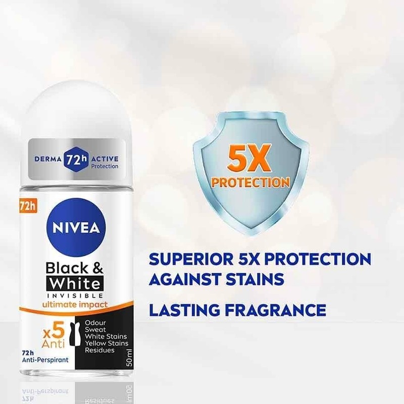 NIVEA Female Deodorant Black & White ULTIMATE IMPACT ROLL ON