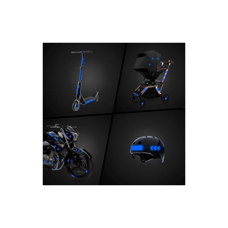 BacJueSin Bicycle Reflector Sticker Set, Reflector Sticker for Bicycle, Reflectors