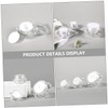 Healvian 12pcs Diamond Shape Portable Cream Jars Cosmetic Dispenser for