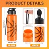 Olgaa 16 Pcs Basketball Water Bottle Bulk 20 oz Basketball