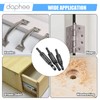 dophee 3PCS Self-Centering Drill Bit Set with 1/4" Hex Shank