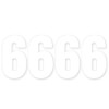 Pack of 4 Plain White Bin Number Stickers Number -