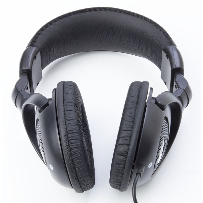 MUSIC STORE Dynamic Headphones, HiFi Headphones Black with Padded Headband,
