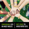 WristCo Deep Metallic Gold 3/4" Tyvek Wristbands - 1000 Pack