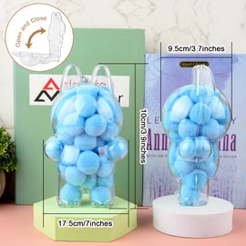 Protective Case Compatible with Cartoon Toy Monster Figure Dustproof Display Box Clear Storage Cover Accessories for Collectible Storage & Showcase (Doll Not Include) (Standing, 1)