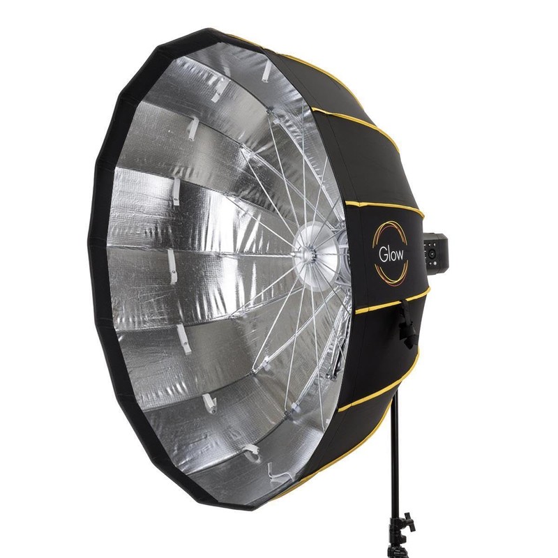 Glow EZ Lock 42" Collapsible Silver Beauty Dish Softbox w/Bowens