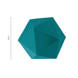 Fiskars 3D Paper Jewel, Geode template, For Creating 3D Shapes, Plastic, White, 1059566