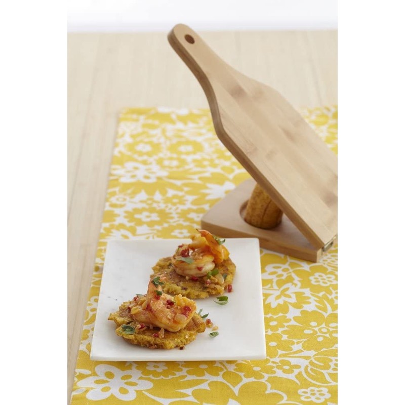 Bene Casa Wood Tostonera for Plantains, Large