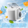 Antarctic Star Countertop Ice Maker，Portable Ice Makers with Self-Cleaning, Bullet