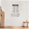 OHPHCALL Measuring 2pcs Kitchen Conversion Chart Cooking Baking Tools Ingredient