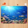 goodbath Memory Foam Bath Mat,Non Slip Bathroom Mat, Underwater Ocean