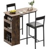 GAOMON Small Kitchen Table for 2, Space-Saving Kitchen Table Set
