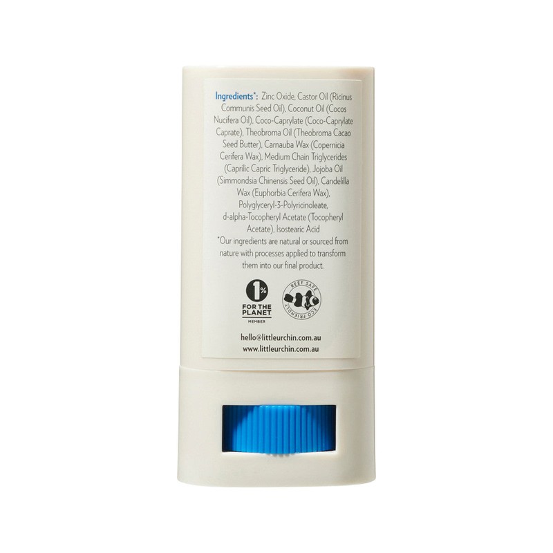 Little Urchin Natural Sunscreen Zinc Stick Clear SPF 50+ 20g
