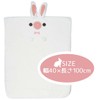 Skater TOH1-A Water Absorbent, Quick Drying Hair Towel, Rabbit Animals,
