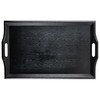 GET RST-2517-1-BK Coffee Table / Ottoman Tray with Handles, 25"