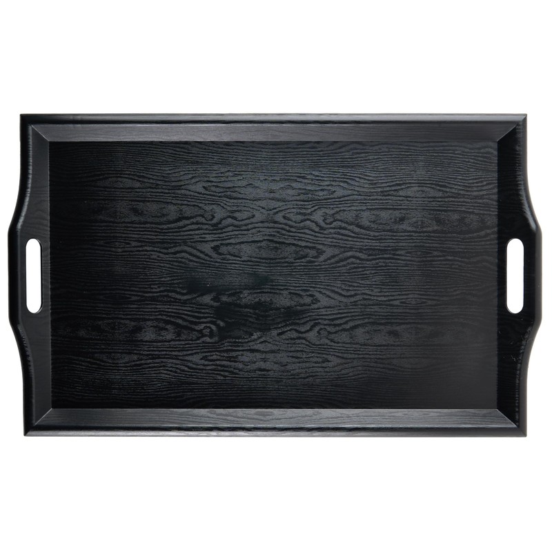 GET RST-2517-1-BK Coffee Table / Ottoman Tray with Handles, 25"