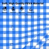 Blue and White Checkered Tablecloth, 2 Pcs 54 ×108 Inches