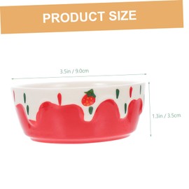 SUPVOX Ceramic Hamster Feeder Bowl for Pets Heavy-Duty Non-Tipping Design for Hamsters Guinea Pigs and Chinchillas Easy to Clean and Maintain for Dining