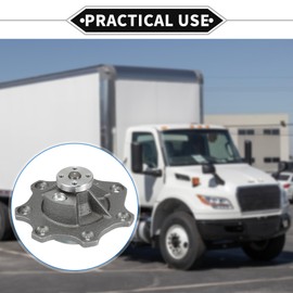 VekAuto Water Pump Kit Compatible for Navistar Dt-466E / 530E 1993-1999 Heui, Durable Metal Front Engine Water Pump with Rubber Ring