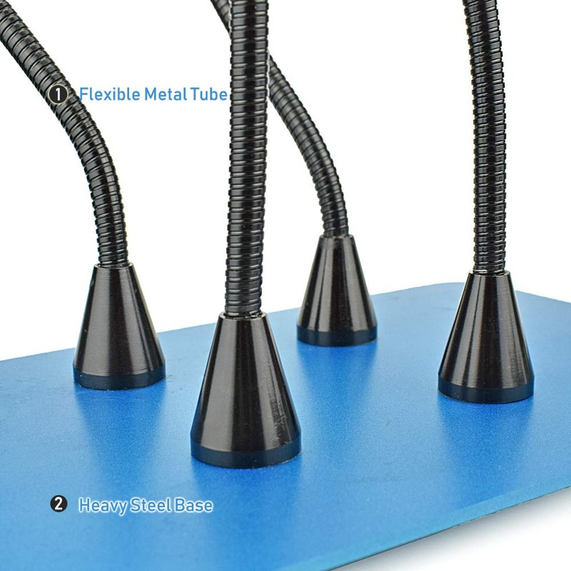 Toolour Magnetic Helping Hands Soldering Third Hand,4 Metal Arms with
