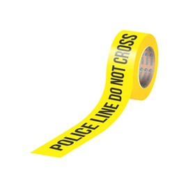 Police Line Do Not Cross Barricade Tape Roll - 3 Inch x 1000 Feet - High Visibility Bright Yellow Tape with Bold Black Print - 3 inch Wide for Maximum Readability - Waterproof