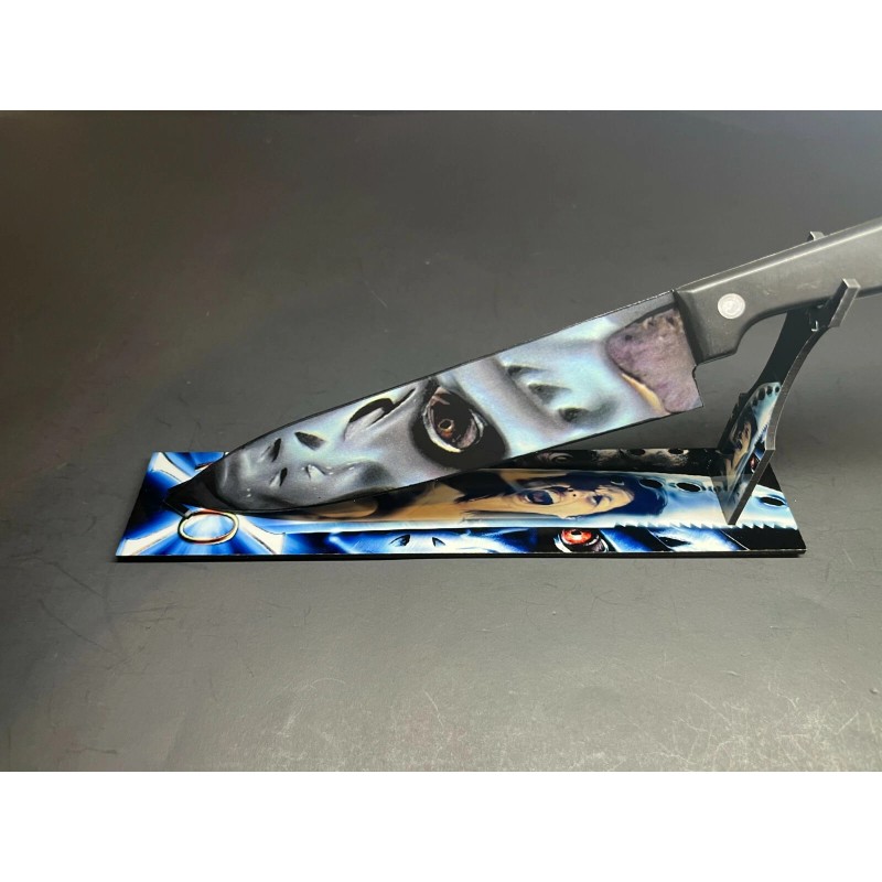 Jason X Friday the 13th Knife With Sublimated Stand