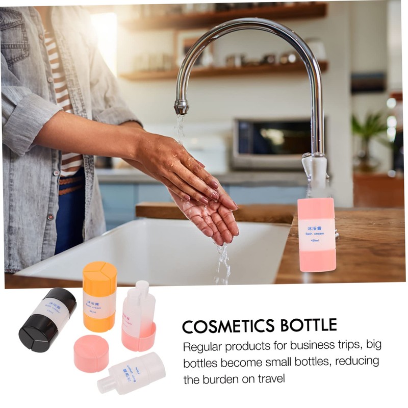 WOONEKY 3pcs Travel Bottle Set Portable Lotion Containers for Toiletries