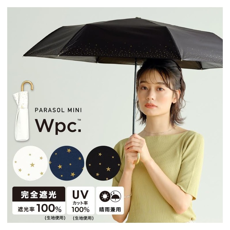 [2023] Wpc. 801-16970-102 Parasol Light Shielding Rimster Mini Black Folding