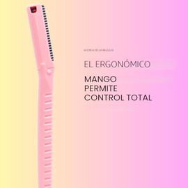 Face N Brow - 3 peluqueros de belleza para depilación, ideal para afeitar, exfoliar, dermaplaning y dar forma a las cejas, el acero japonés elimina su