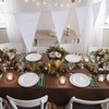 Jinei 10 Pcs Boho Plastic Tablecloth Disposable Rectangle Table Cloths
