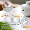 LECEHIVO 25 Pcs Glass Jars with Lids and Lnner Iiners
