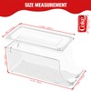 SCAVATA 2 Pack Stackable Refrigerator Organizer, Soda Can Dispenser Pop