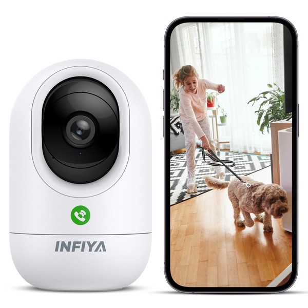 INFIYA 2K Baby Camera-WiFi Home Security Cameras Indoor via One-Tap