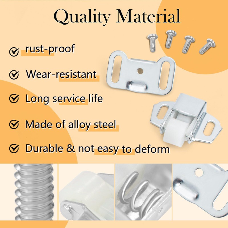 2 Pack Mailbox Replacement Roller Catch Assembly Including Screws Roller