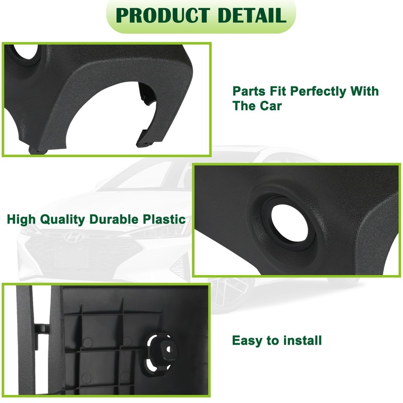 omoZone Lower Steering Column Trim Cover Ignition Shroud with Key